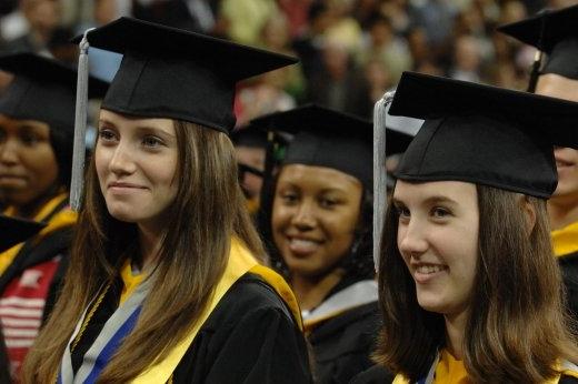 Graduates During Commencement